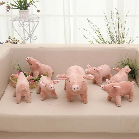 New 25Cm 40Cm 50Cm 60Cm Large Size Simulation Pig Plush Toys Kids Sleeping Back Cushion Cartoon Animal Stuffed Pillow Dolls Gift